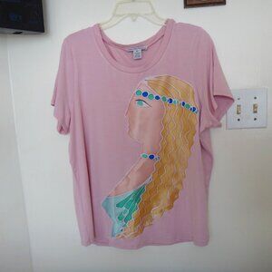 Top with Hand Painted Applique